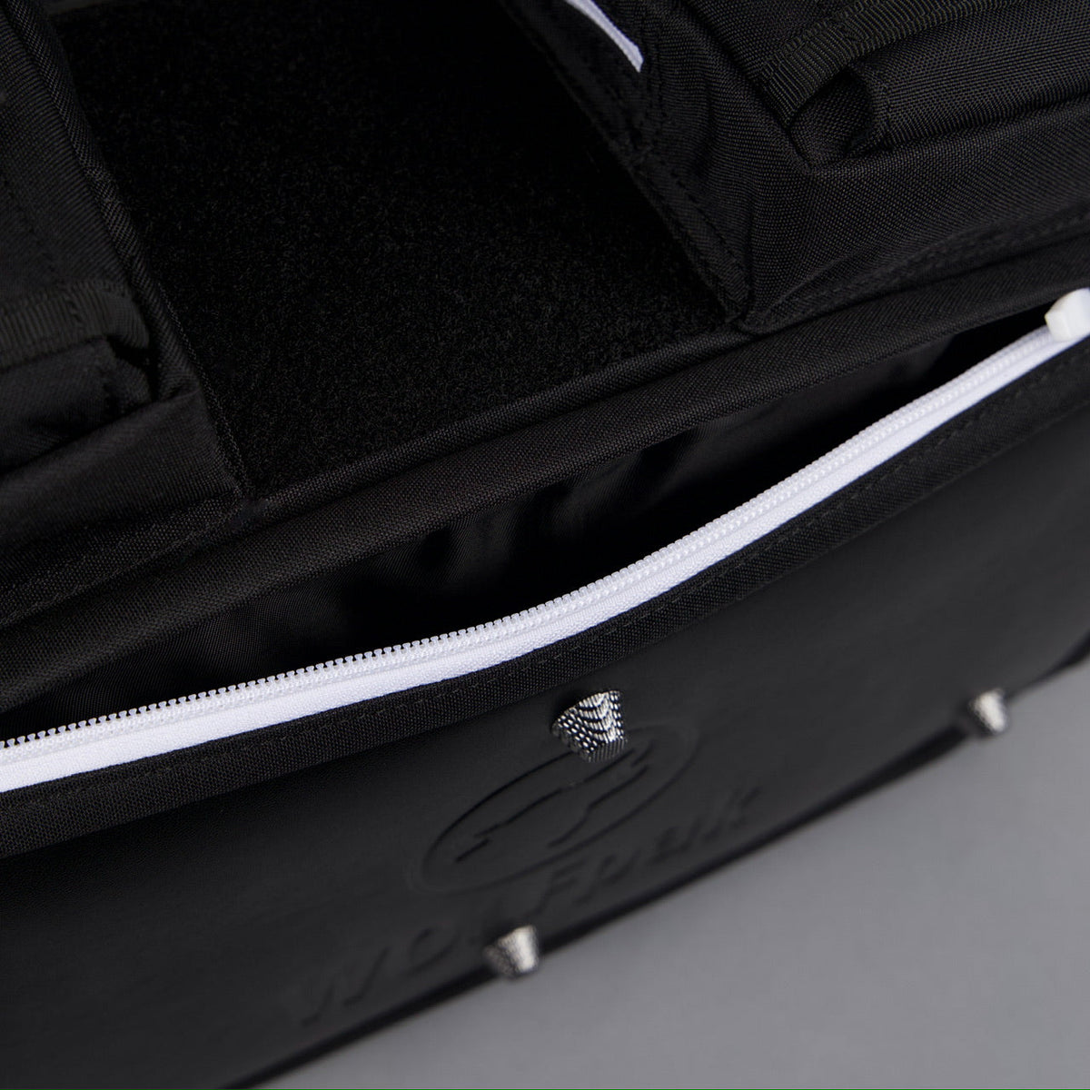 20L Mini Duffle Bag Black with White Accents - Image 33