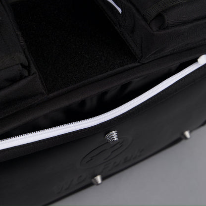 20L Mini Duffle Bag Black with White Accents - Image 33