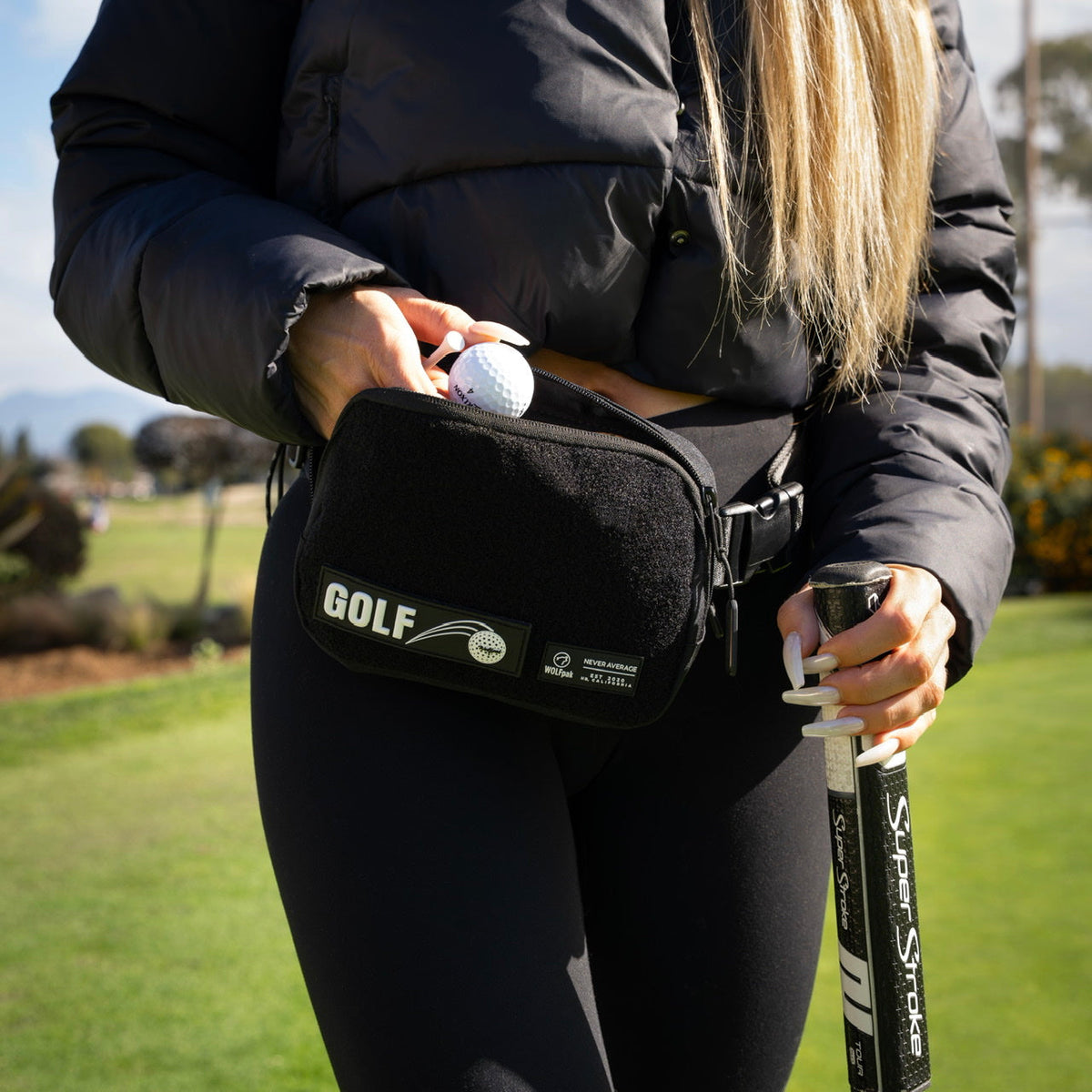 Crossbody Pack Alpha Black Velcro Front - Image 3
