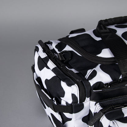 20L Mini Duffle Bag Black White Cow - Image 17