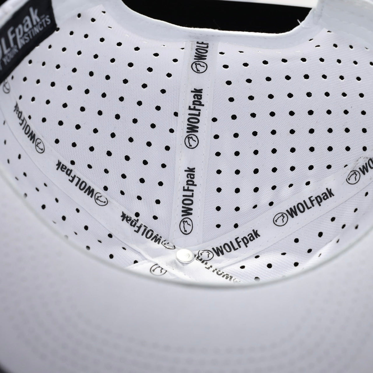 Flat Bill Snapback Hat Arctic White - Image 5