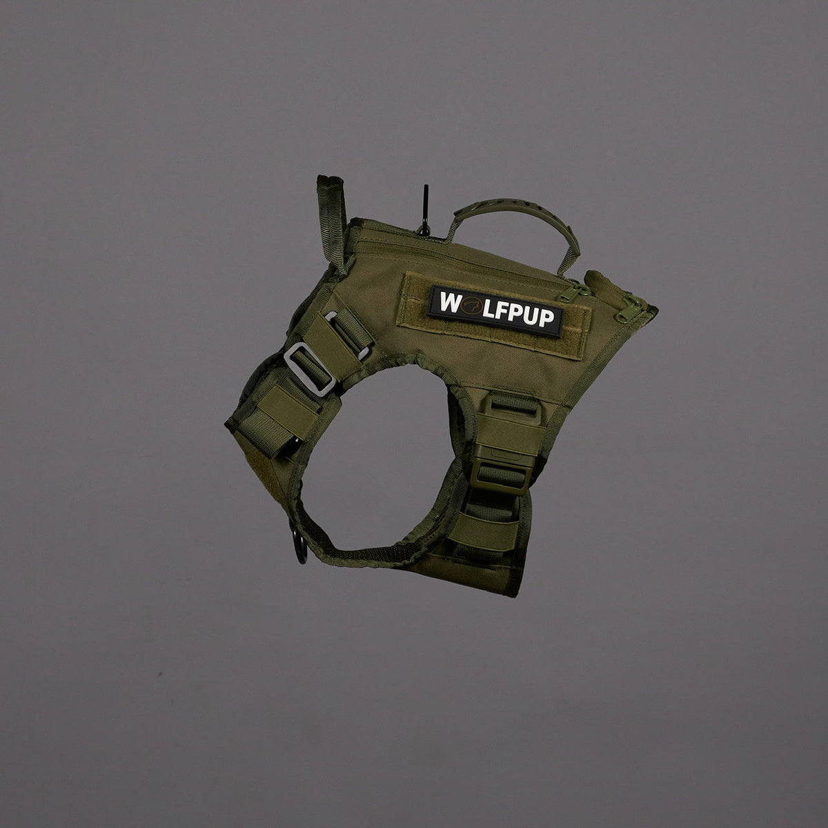 OD Green Tactical Dog Vest Harness - Image 5