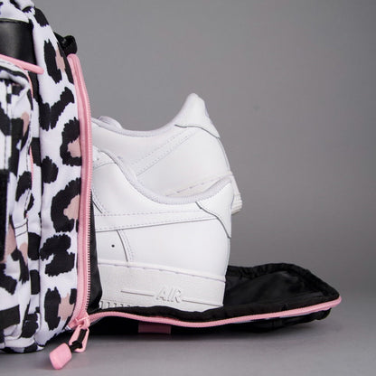 40L Ultimate Duffle Bag Leopard Pink Zip - Image 25
