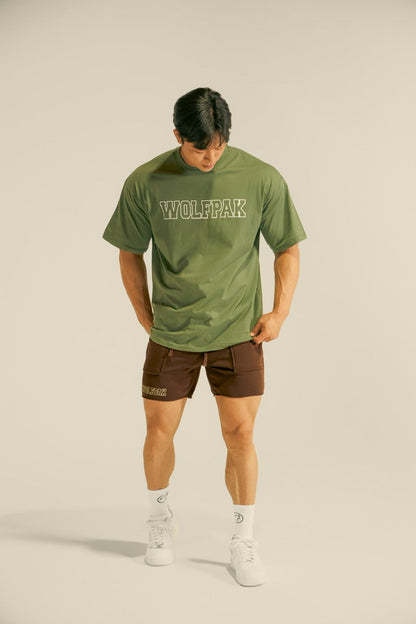 Men's Varsity Shorts Mocha Brown - Image 4