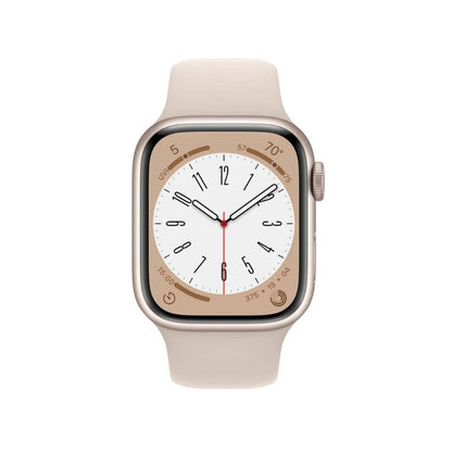Apple Watch Series 8 GPS+Cell 41mm Aluminum - S/M Sport Band - Starlight - MNUX3LL/A - Image 2