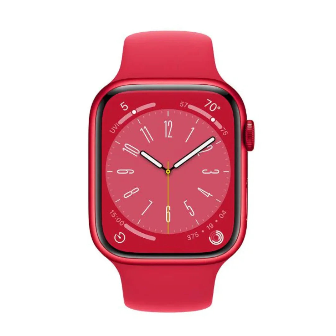 Apple Watch Series 8 GPS + Cellular, 45mm (PRODUCT) Red Aluminum Case with Red Sport Band, M/L - MNVU3LL/A - Image 2