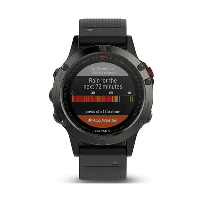 Garmin Fenix 5 Smartwatch 47mm Slate gray with Black Band - 010-01688-00 - Image 2