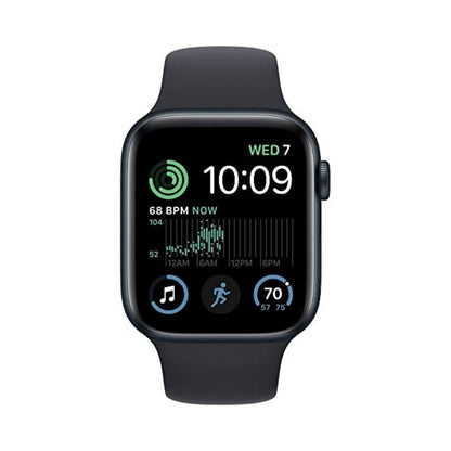 Apple Watch SE 2nd Generation (GPS + Cellular) 40mm Aluminum Case with Midnight Sport Band - S/M - Midnight - Image 2