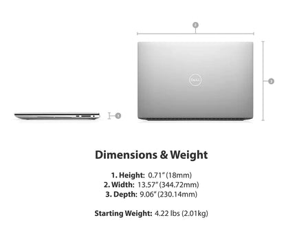 Dell XPS 15.6" UHD - TS - i7 - 32GB RAM - 1TB SSD NVIDIA GeForce RTX 3050 Ti - Platinum Silver - HT4WPFX - Image 5