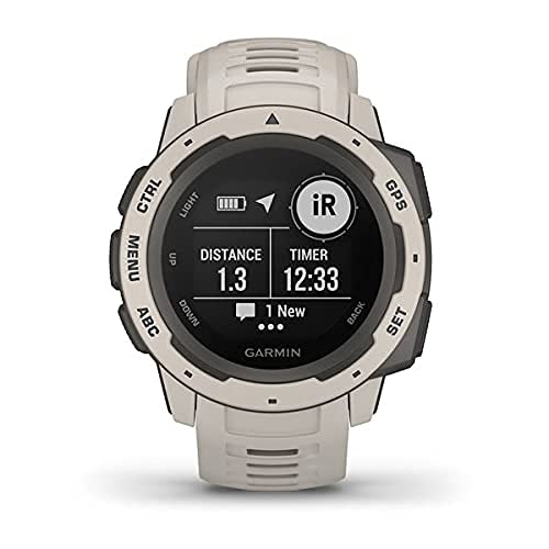 Garmin - Instinct Smartwatch Fiber-Reinforced Polymer - Tundra - 010-02064-01 - Image 8