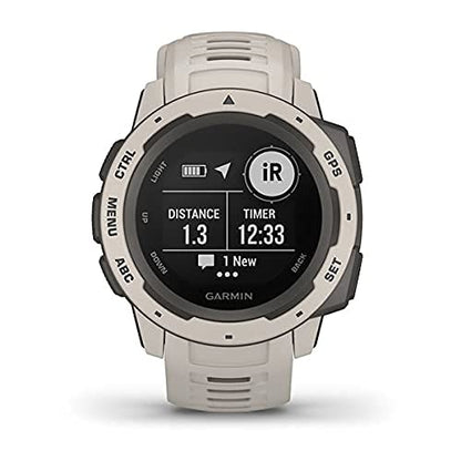 Garmin - Instinct Smartwatch Fiber-Reinforced Polymer - Tundra - 010-02064-01 - Image 8