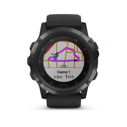 Garmin - fēnix 5 Plus Sapphire 47mm - Black - 010-01988-06 - Image 2