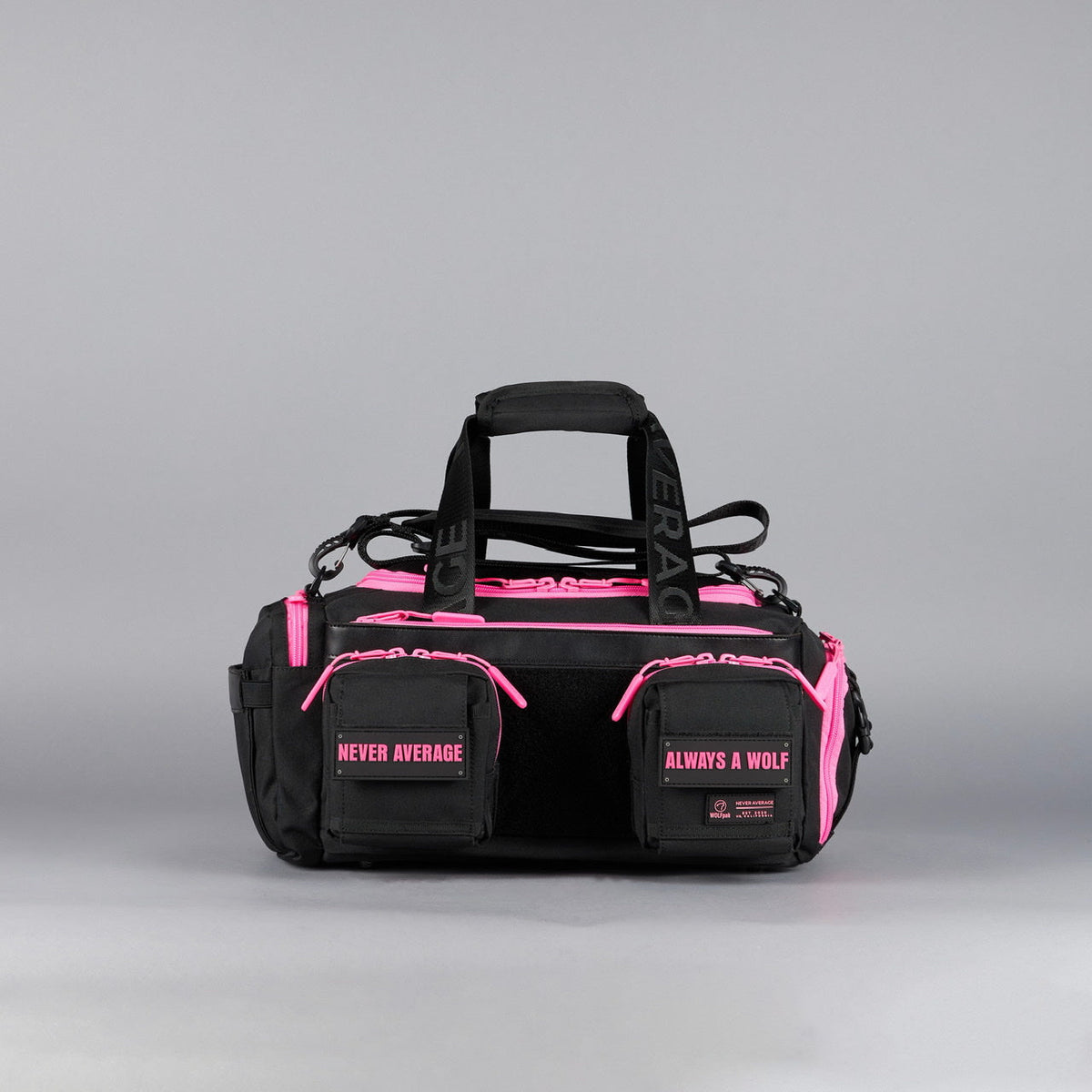 20L Mini Duffle Bag Black Neon Pink - Image 5