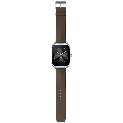 ASUS - ZenWatch 2 Smartwatch Stainless Steel plate w/ Brown band - WI501Q-1B-GB2 - Image 3