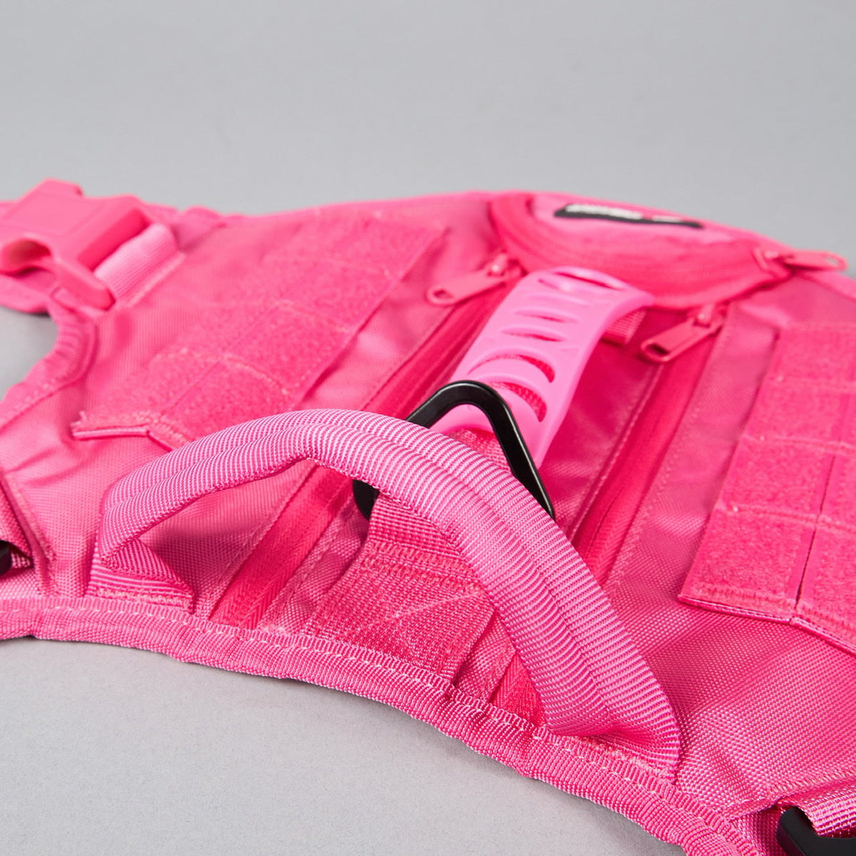 Neon Pink Tactical Dog Vest Harness - Image 17