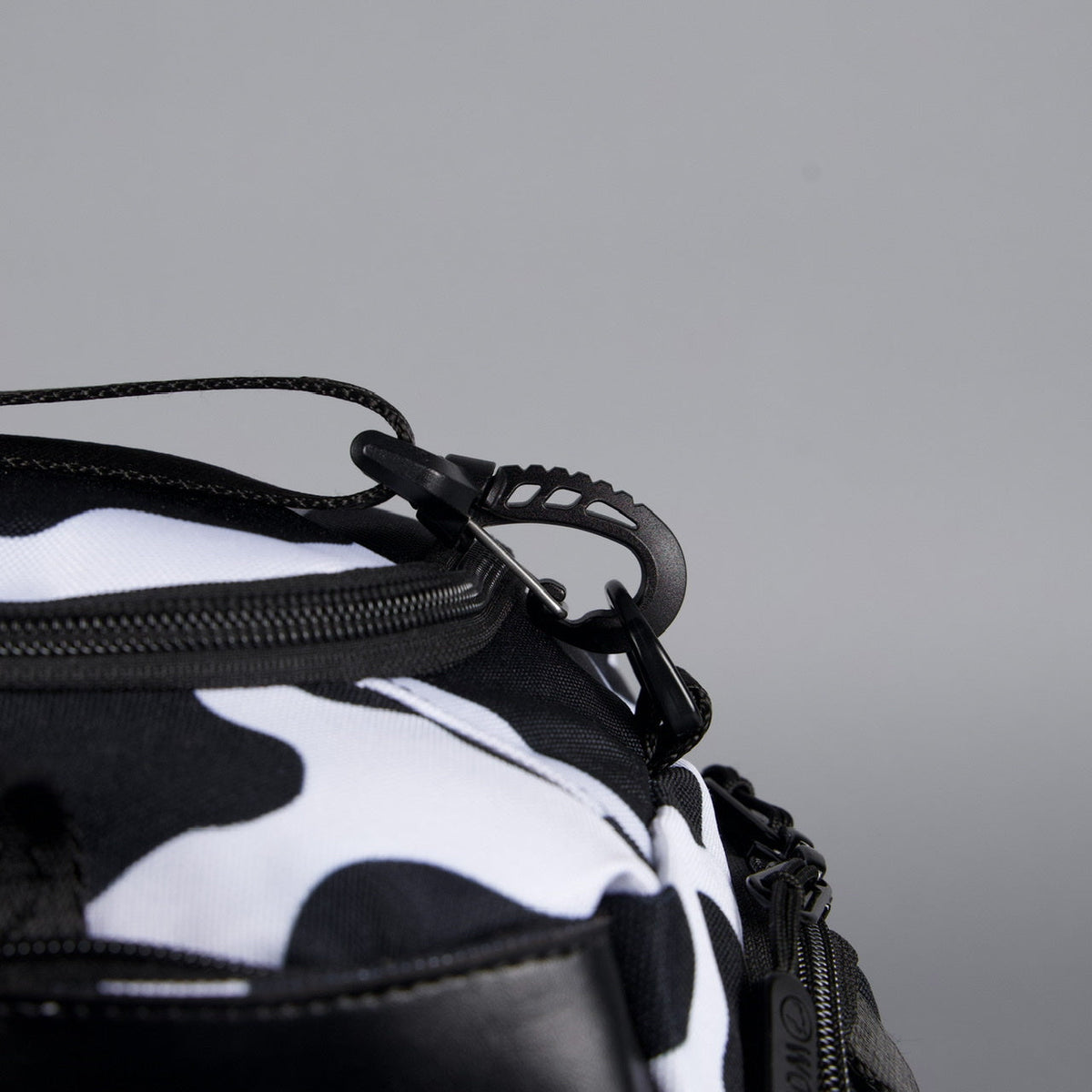 20L Mini Duffle Bag Black White Cow - Image 29