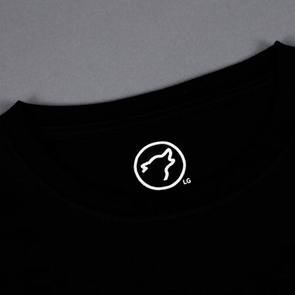 Shewolf Black Oversized Cropped Tee - Image 5