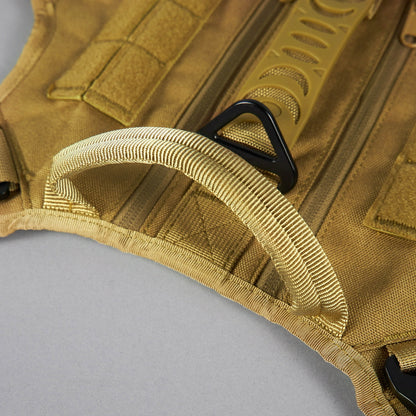 Khaki Tactical Dog Vest Harness - Image 18