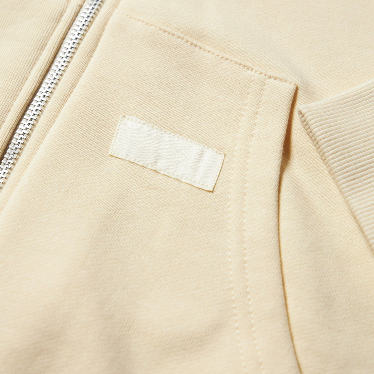Cream Zip Up Hoodie - Image 6