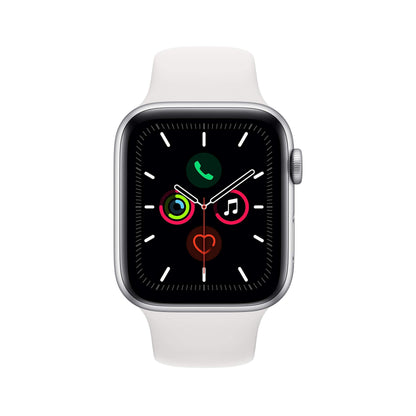Apple Watch Series 5 44mm Silver Aluminum White Sp Band GPS - MWVD2LL/A - Image 2