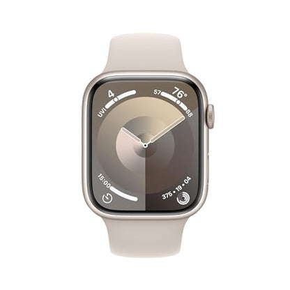 Apple Watch Series 9 (GPS + Cellular) 45mm Starlight Al w/ Starlight Sport Band - S/M - MRM83LL/A - Image 2