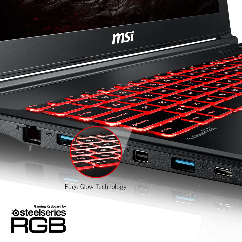 Msi GL62M 7REX-1896US 15.6" FHD - i7-7700HQ, Gtx 1050Ti, 8GB RAM, 128GB SSD + 1TB Hard Drive - Image 4