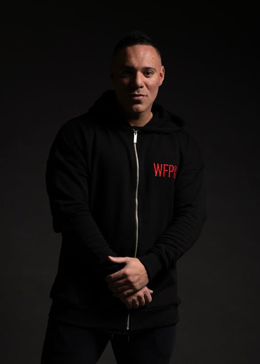 Alpha Black Savage Red Zip Up Hoodie (SALE)