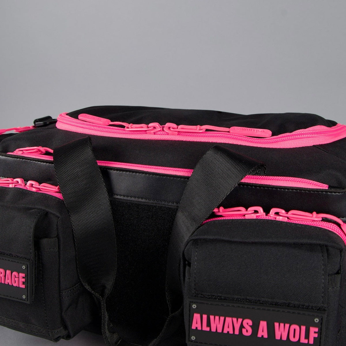 20L Mini Duffle Bag Black Neon Pink - Image 19
