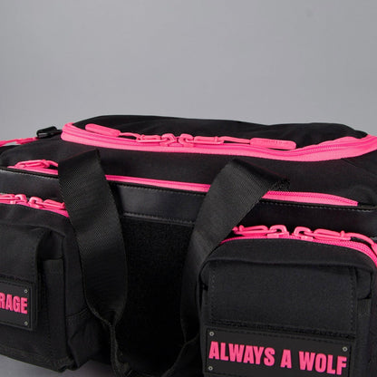 20L Mini Duffle Bag Black Neon Pink - Image 19