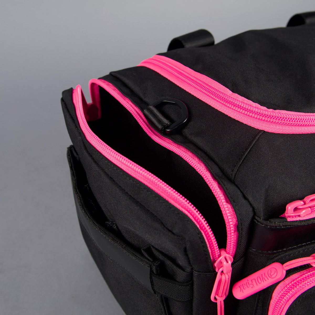 20L Mini Duffle Bag Black Neon Pink - Image 16