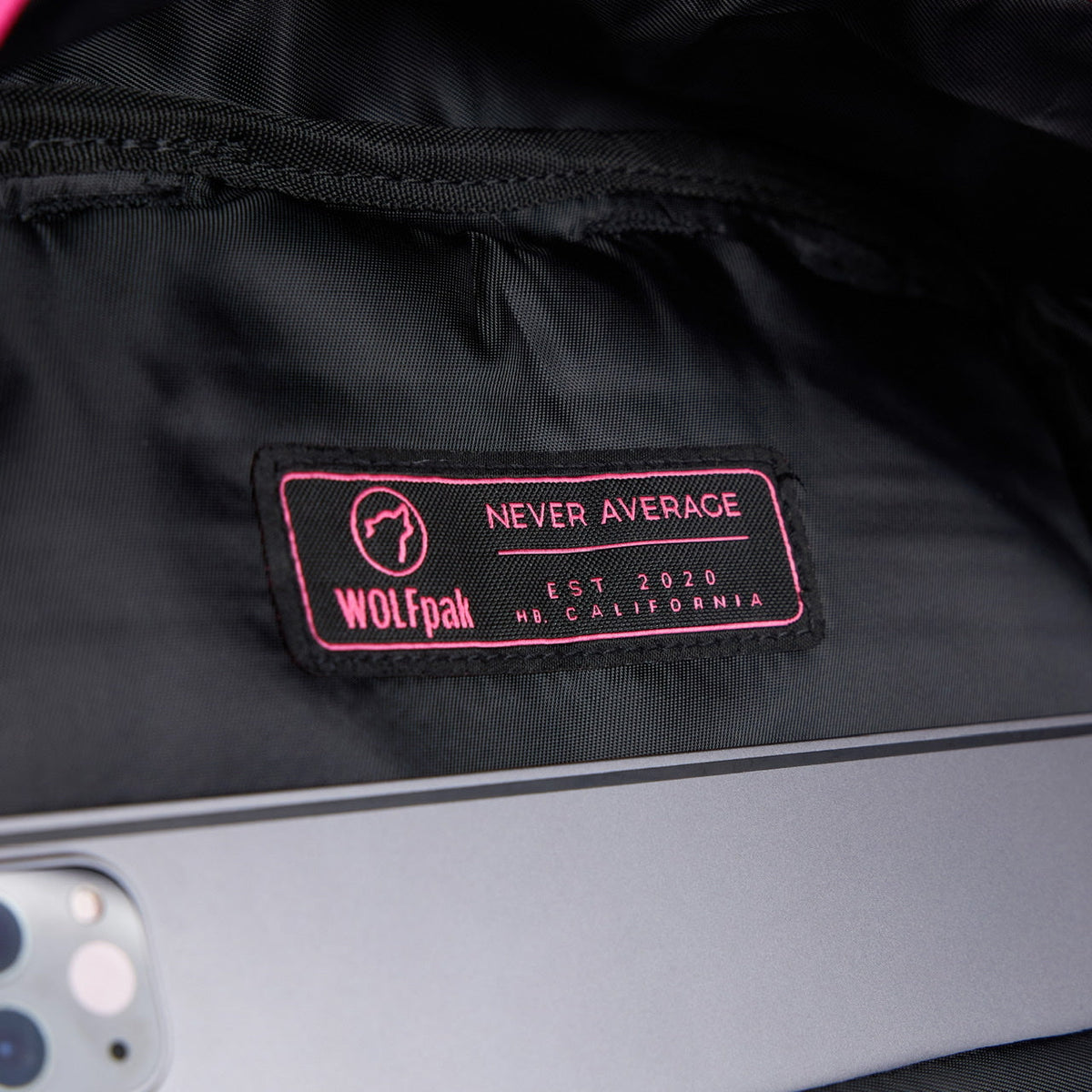 15L Backpack Black Neon Pink - Image 20
