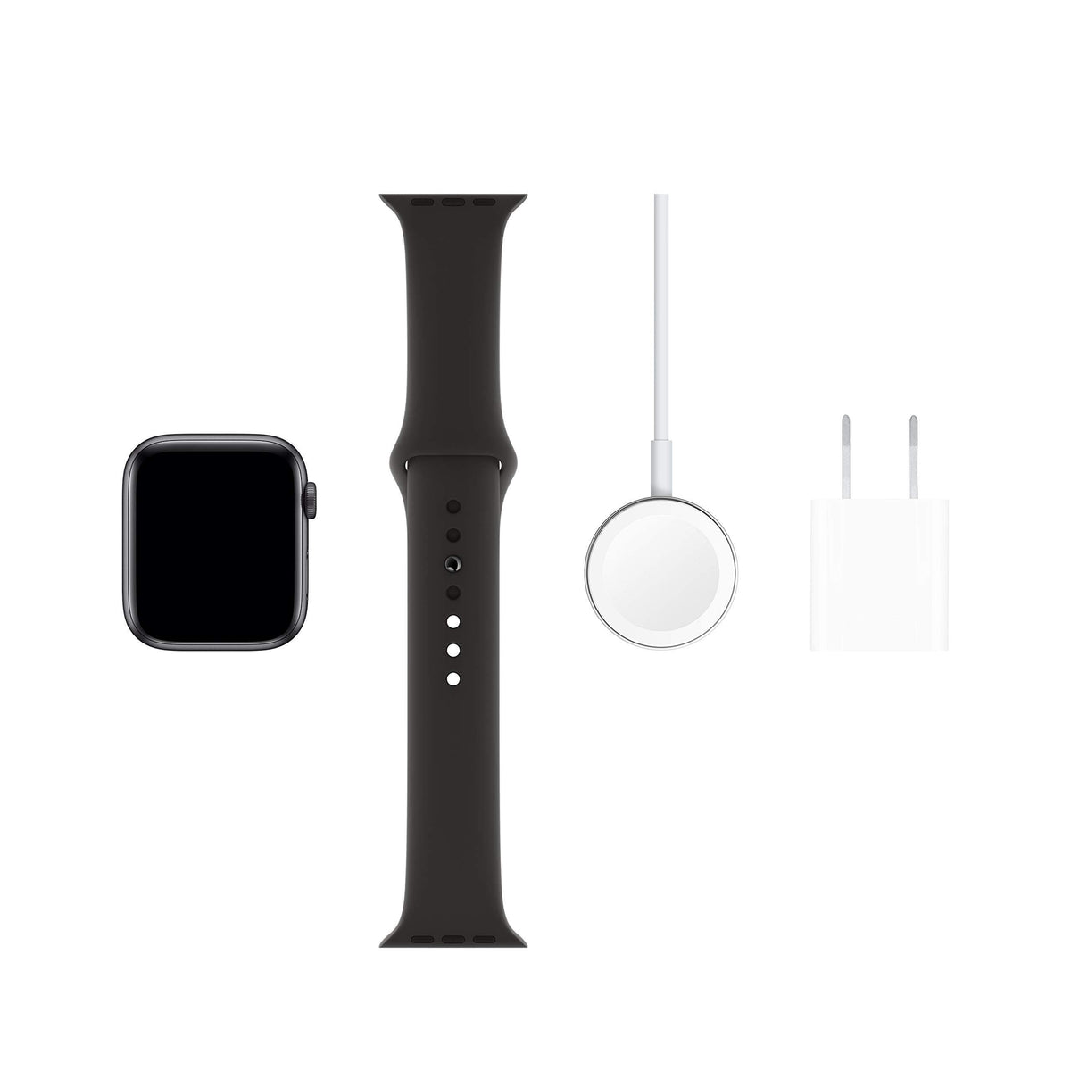 Apple Watch Series 5 (GPS, 40MM) - Space Gray Aluminum Case with Black Sport Band - MWV82LL/A - Image 6