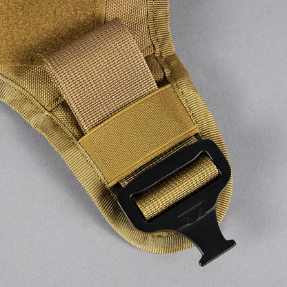 Khaki Tactical Dog Vest Harness - Image 13