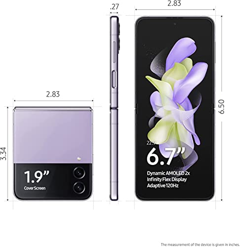 Unlocked Samsung Galaxy Z Flip4 256GB - Bora Purple - SM-F721ULVEXAA - Image 2