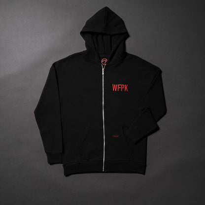 Alpha Black Savage Red Zip Up Hoodie (SALE) - Image 3