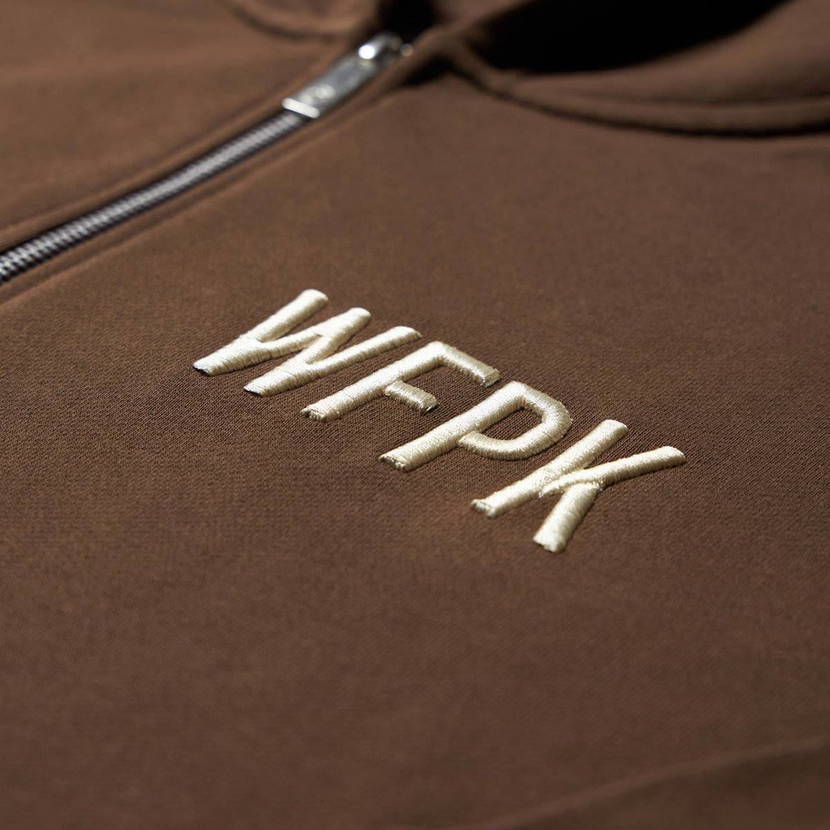 Mocha Brown Zip Up Hoodie (SALE) - Image 5
