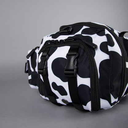 20L Mini Duffle Bag Black White Cow - Image 25