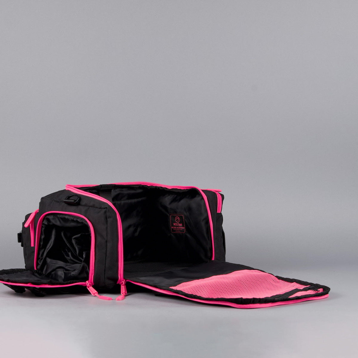 20L Mini Duffle Bag Black Neon Pink - Image 13