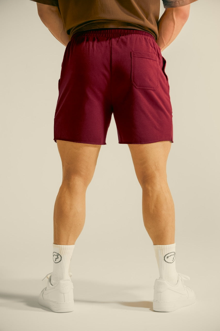 Men's Varsity Shorts Crimson Red - Image 3