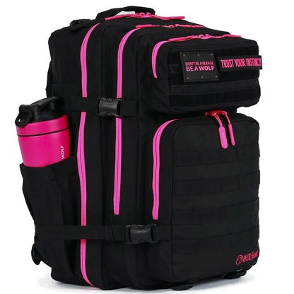 45L Backpack Black Neon Pink - Image 2