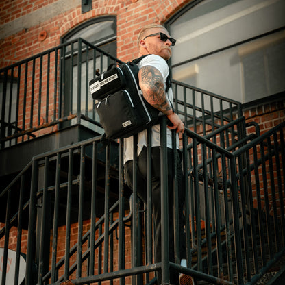 15L Backpack Alpha Black White Accents - Image 5