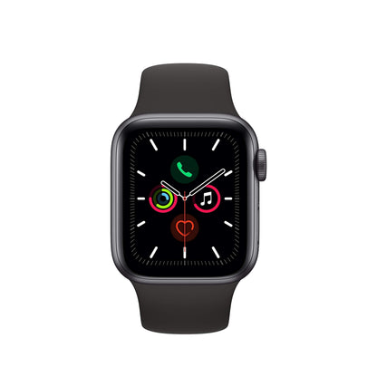 Apple Watch Series 5 (GPS, 40MM) - Space Gray Aluminum Case with Black Sport Band - MWV82LL/A - Image 2