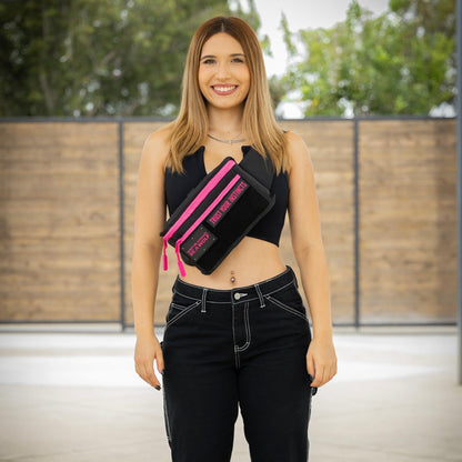 Fanny Pack Black Neon Pink - Image 2