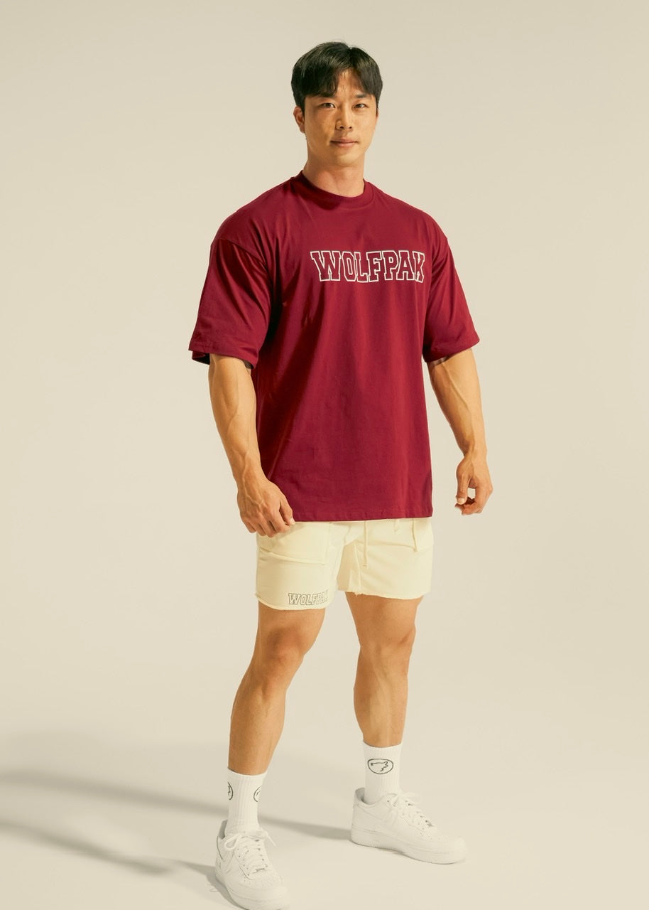 Men's Varsity Shorts Cream - Image 4
