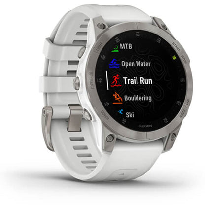 Garmin - epix Gen 2 GPS Smartwatch 47mm Fiber-reinforced polymer -White Titanium - 010-02582-20 - Image 3