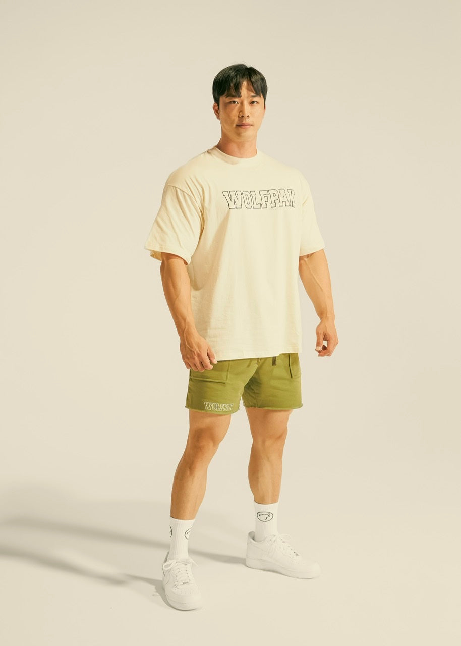 Men's Varsity Tee Cream (SALE) - Image 3