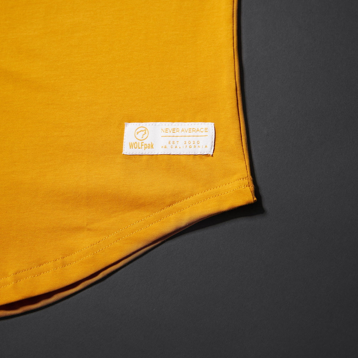 Men's Performance Tank Amber with Off White Border (SALE) - Image 2