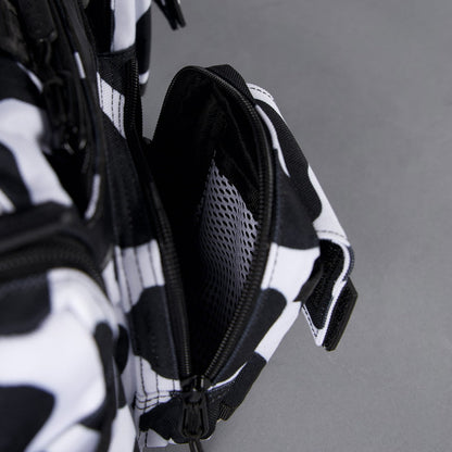 20L Mini Duffle Bag Black White Cow - Image 33