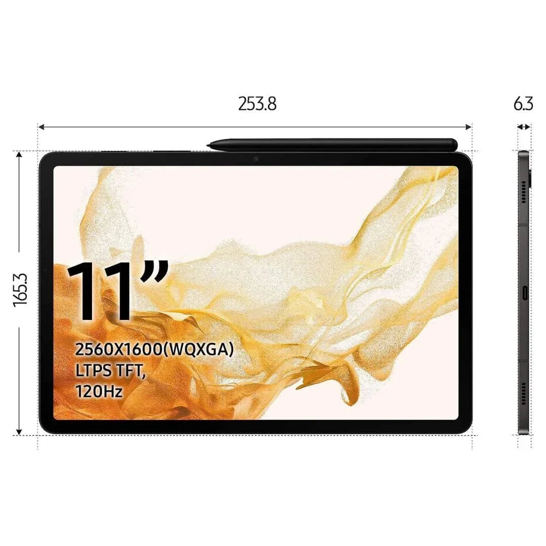 Samsung Galaxy Tab S8 - 11" 256GB - Wi-Fi - Graphite - SM-X700NZABXAR - Image 7