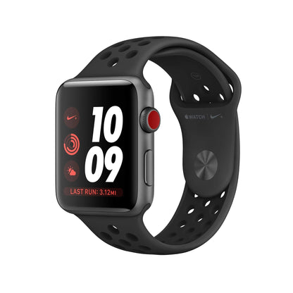 Apple Watch Nike+ Series 3 (GPS + Cellular) 42mm Space Gray Aluminum Case with Anthracite/Black Nike Sport Band - Space Gray